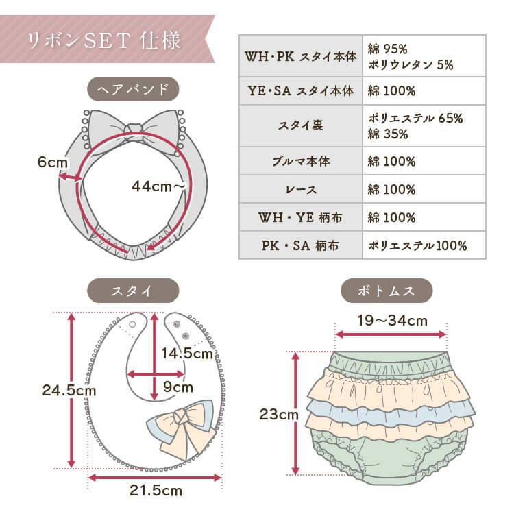 mocmof おめかしスタイ3点セット | お名前シール製作所